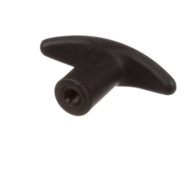 A black plastic T handle.
