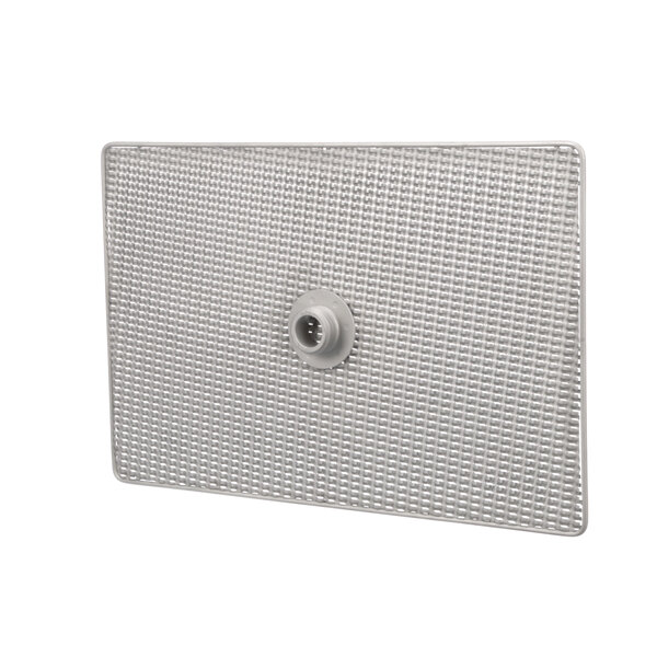 A stainless steel bottom filter screen with a grid of holes.