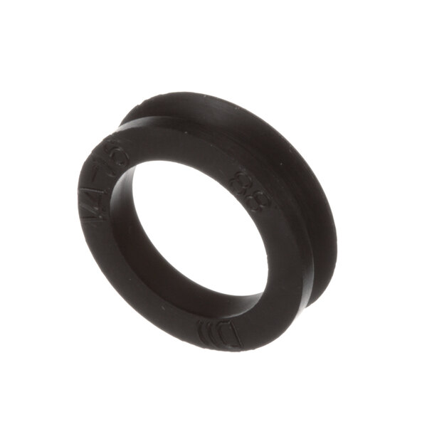 A black Salvajor V-ring with a hole in it.