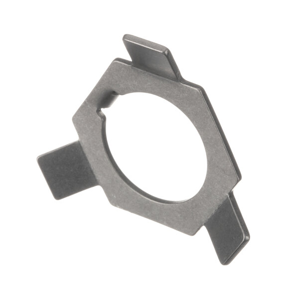 A Salvajor lock washer, a metal ring with a hole in it.