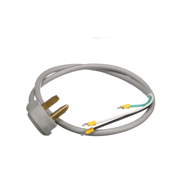 A Wells 2E-35259 cord with white, yellow, and white wires.