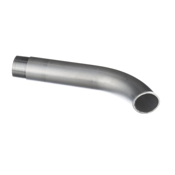 A Pitco curved metal drain extension pipe.