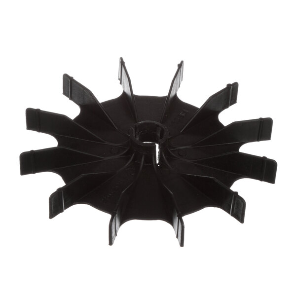 A black plastic fan blade.