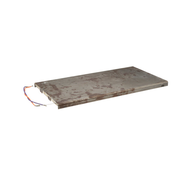 A Middleby Marshall 340931 metal element plate with wires.