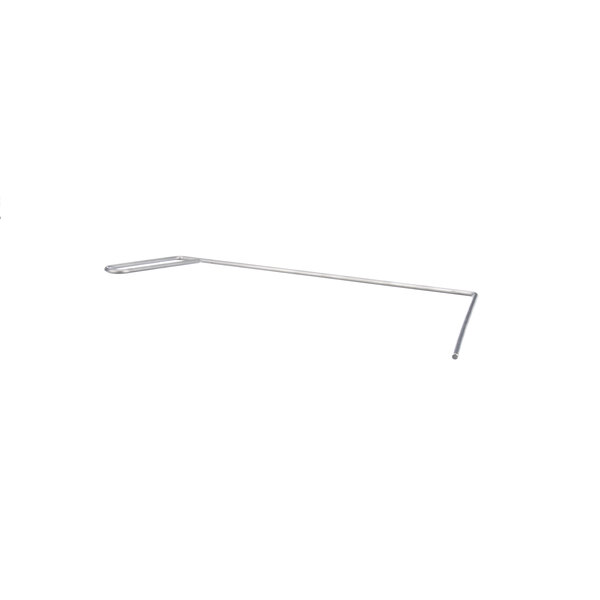 A long white metal rod with a hook on one end.