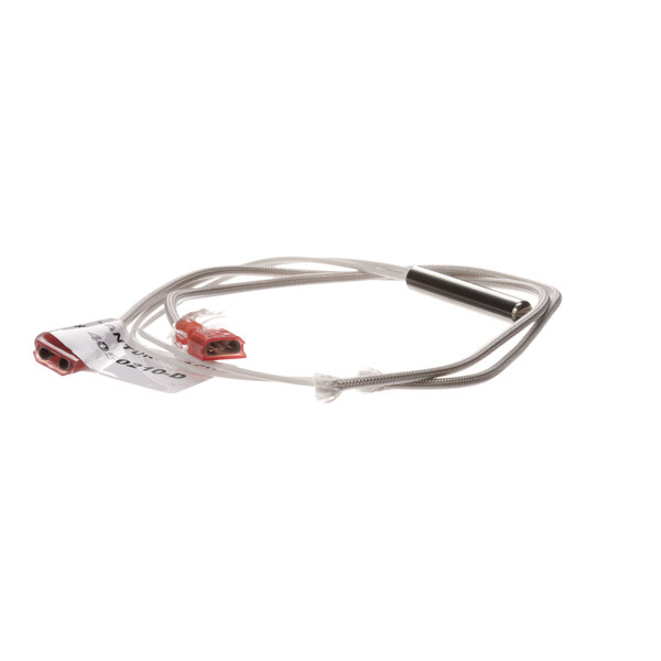 A white cable with red and white wires and two connectors for an Antunes 7000462 Thermister.