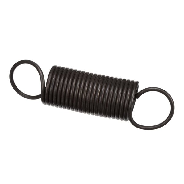 A black corrugated tube with two rings on each end.