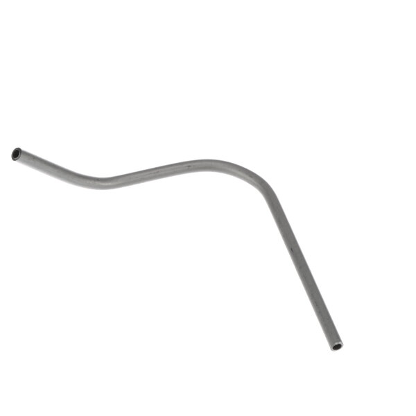 A curved metal tube with a handle.