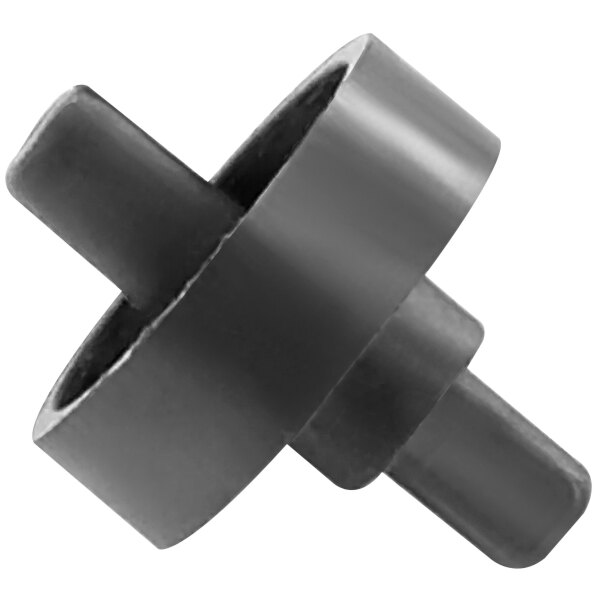 A black plastic cross-shaped connector pole.