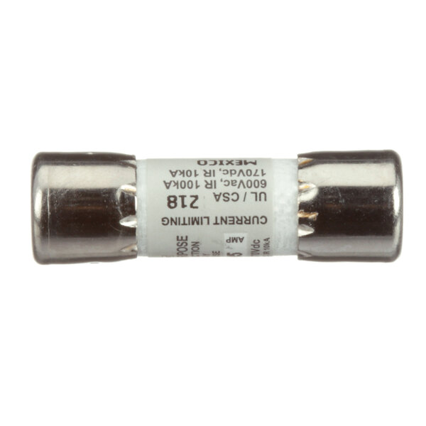 A close-up of a Giles 15 amp fuse with a silver cap.