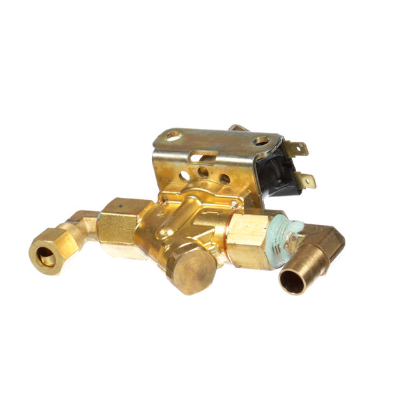 An American Metal Ware water fill valve with brass pipes.