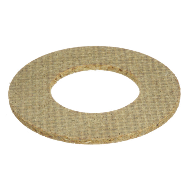 A round brown clutch plate with a hole in it.