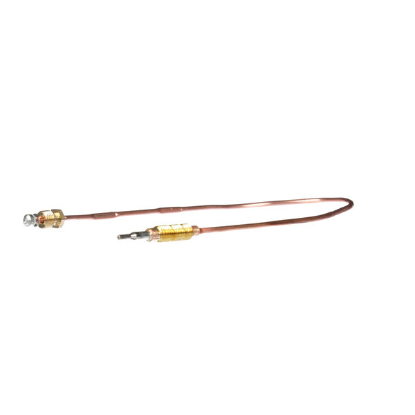 A copper cable with a gold connector on one end.