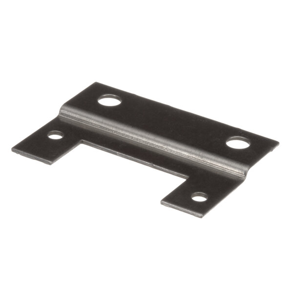 A Cleveland Ignitor mounting bracket, a metal piece with two holes in it.