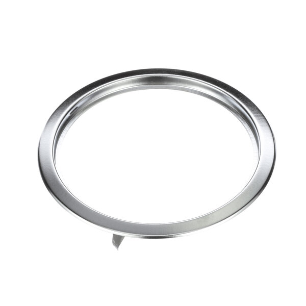 A stainless steel US Range large ring assembly with a hole in the middle.
