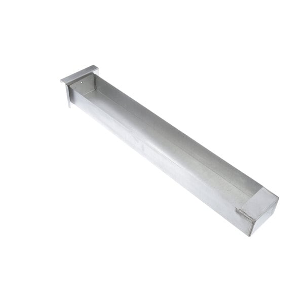 A long rectangular metal box with a long handle for Vulcan Griddle/Broiler grease cans.