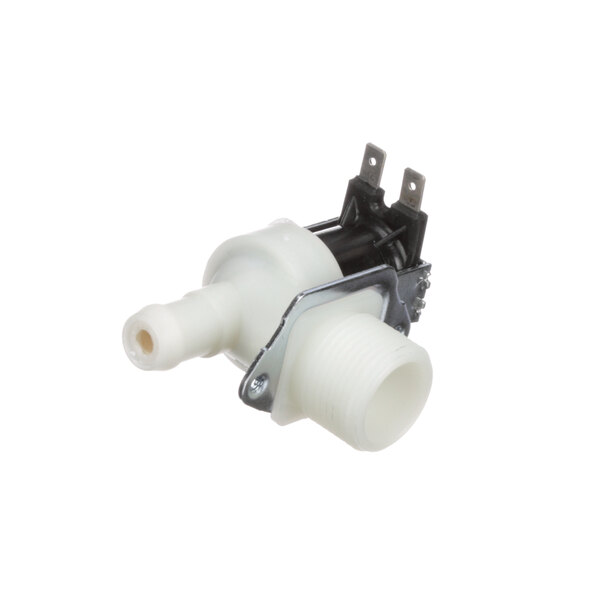 A white Hoshizaki water valve with black and white plastic parts.