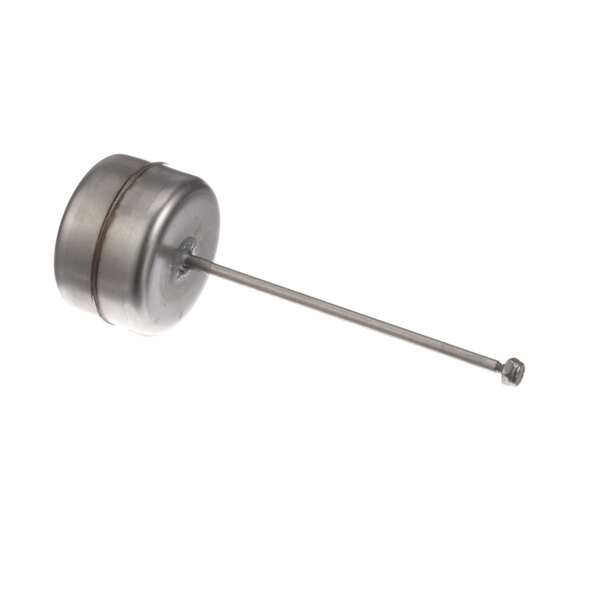 A stainless steel rod with a metal handle.