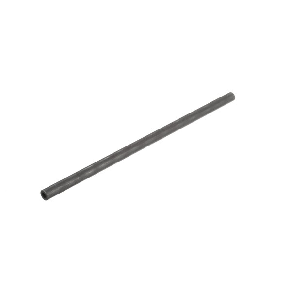 A long metal rod on a white background.