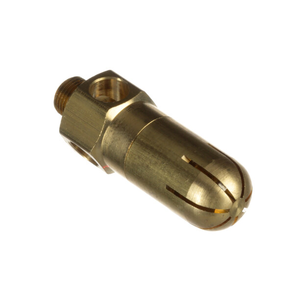 A close-up of a brass Groen Jet Burner valve.