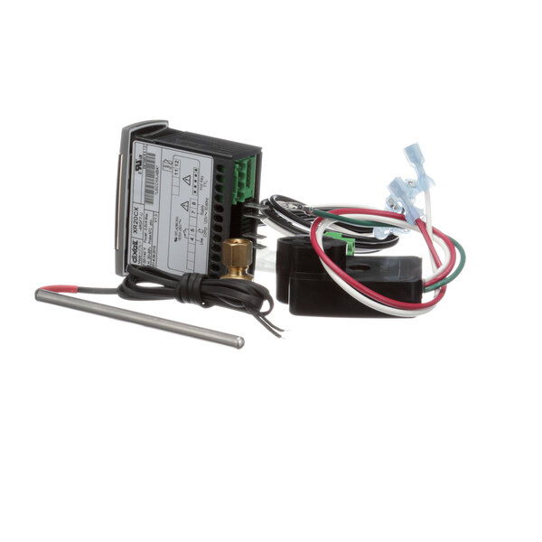 A Perlick digital thermostat upgrade kit with wires and a label.