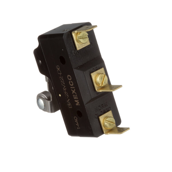 A black and gold Frymaster Micro Leaf Switch.