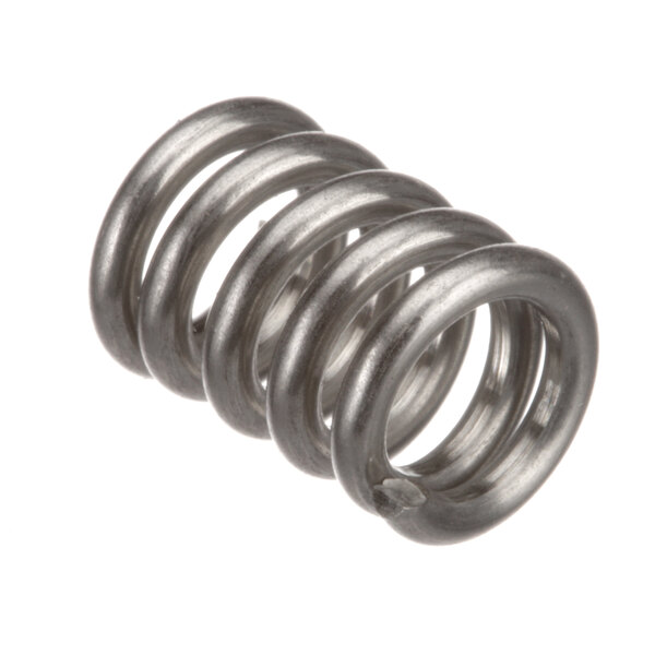 A close-up of a Hobart stainless steel spring.