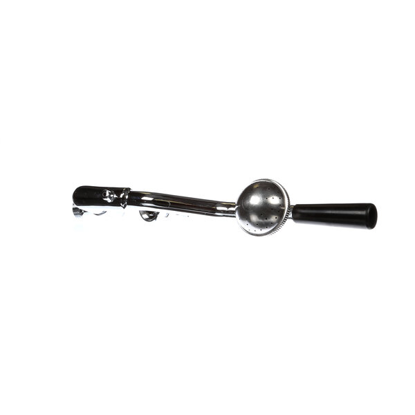 A silver Grindmaster-Cecilware spray arm assembly with a black handle.