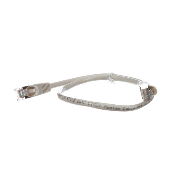 A white Garland cable with a silver connector.