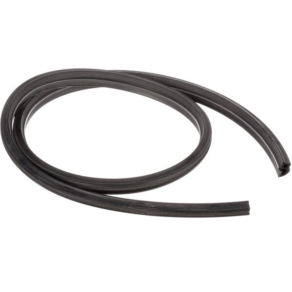 A black rubber gasket for a Cadco product on a white background.