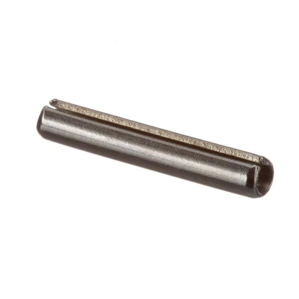 A close-up of a stainless steel Blakeslee Stop Pin with a small hole.