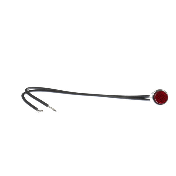 A black cable with a Duke red pilot light.