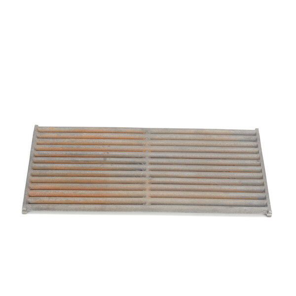A metal grid with several bars.