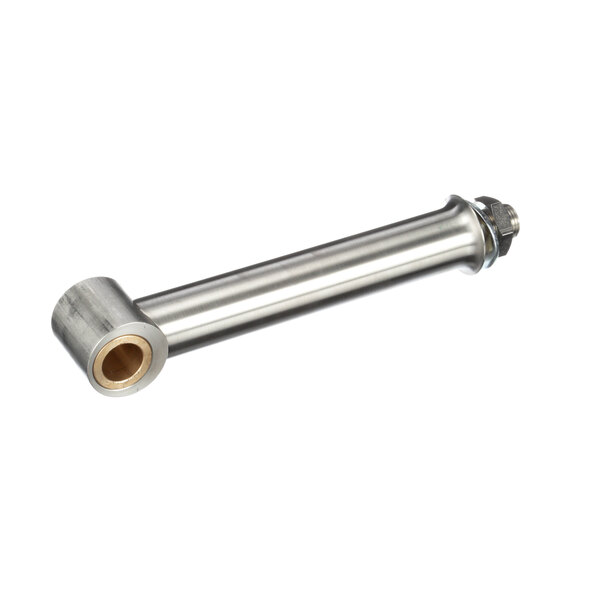 A stainless steel cylindrical leg with a metal nut on one end.