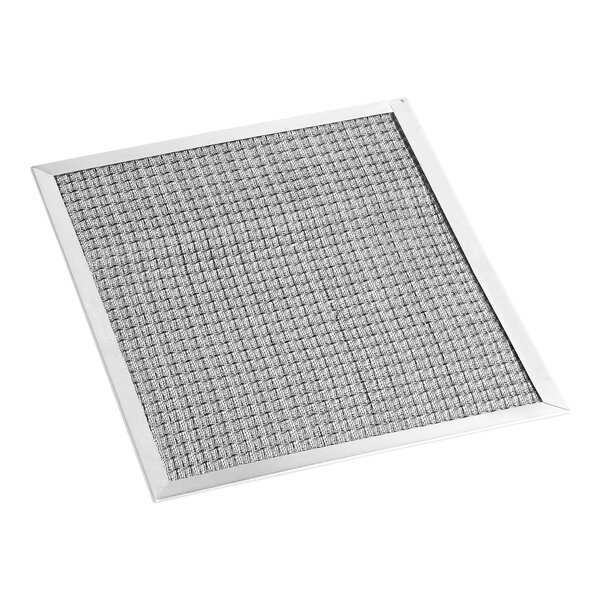A square mesh filter with a grid.