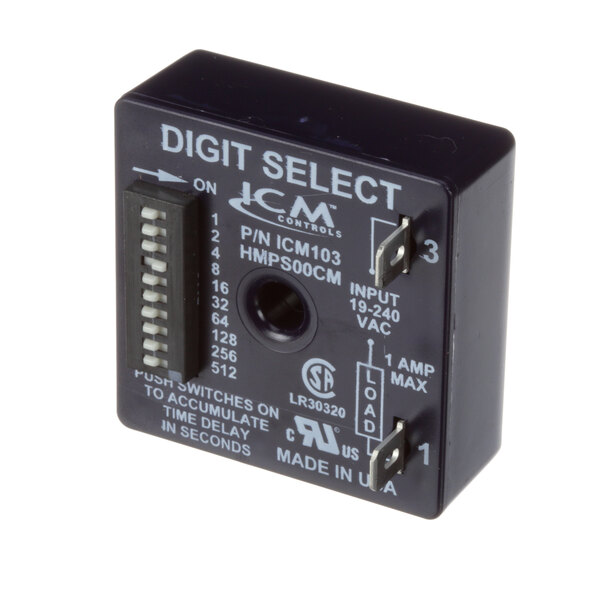A black Doyon Baking Equipment digital select switch with white text.