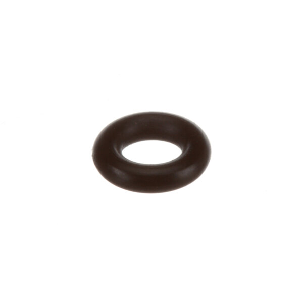 A black round rubber o-ring with a white center