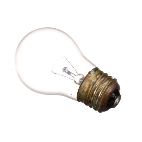 A Blodgett light bulb with a black cap.