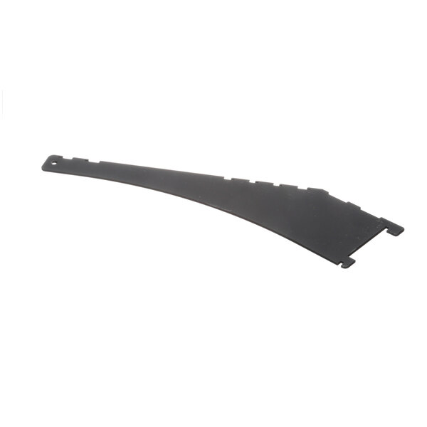 A black plastic bracket with metal handles.