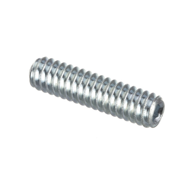 A close-up of a ProLuxe set screw with a metal head.