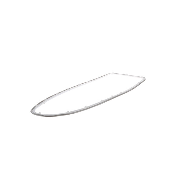 A white plastic Rational mounting device with a sealing lip on a white background.