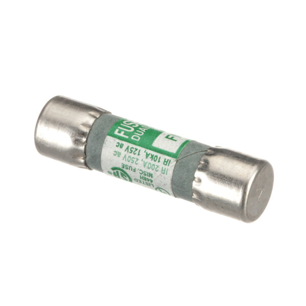 A close-up of a Power Soak fuse with green and white labels.