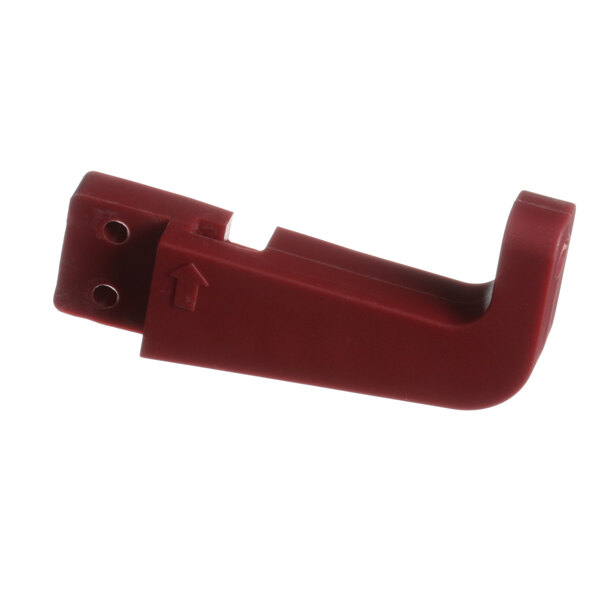 A red plastic Berkel extension handle bracket.