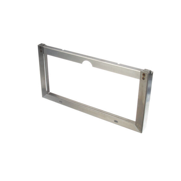 A stainless steel FBD drip tray support frame with holes.