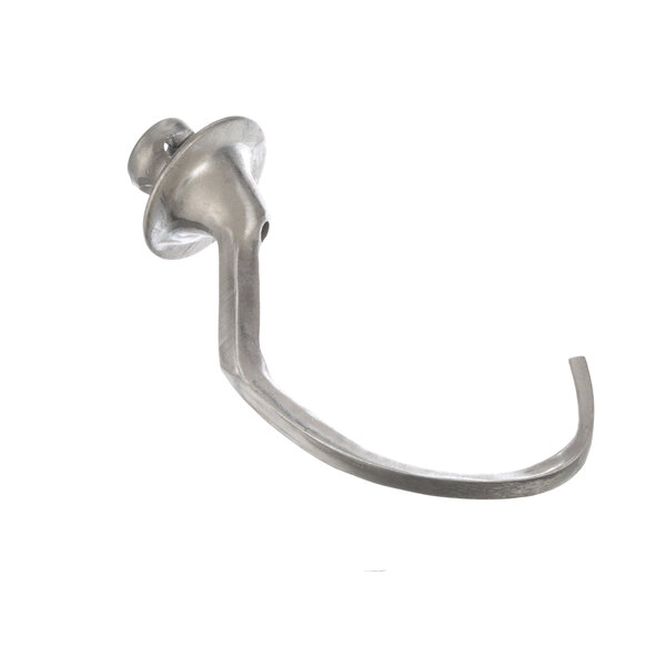 A Blakeslee metal dough hook with a screw on the end.