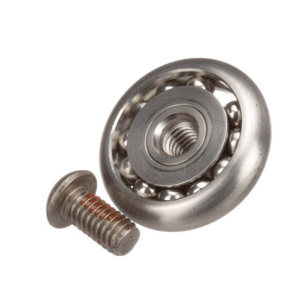 A ball bearing and screw.
