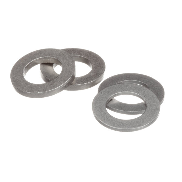 A group of metal washers, including three Bakers Pride Q3023X washers.