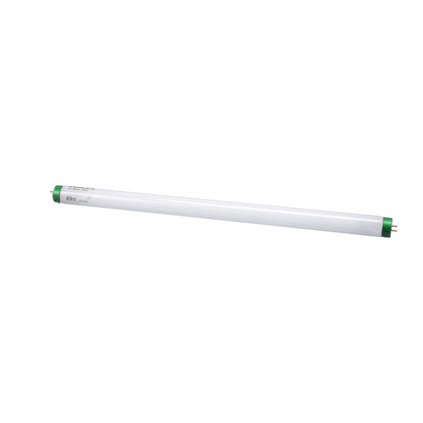 A white fluorescent tube with green tips.