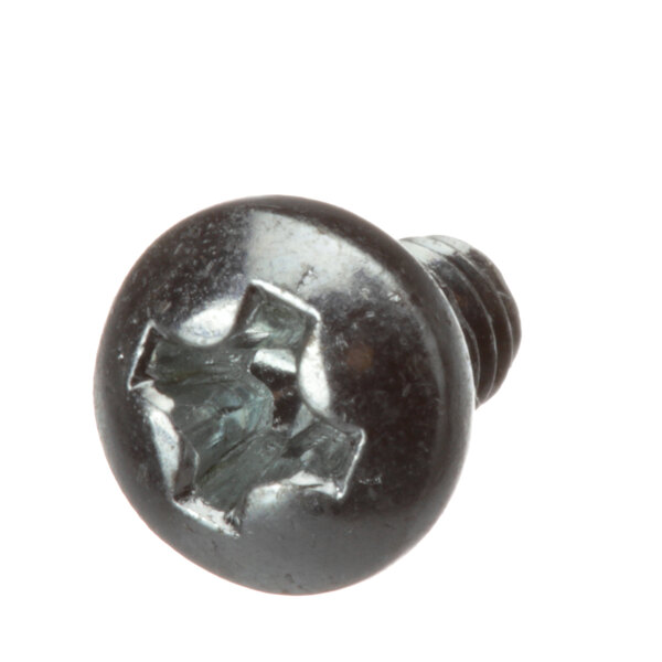 A close-up of a Vollrath screw with a star head.