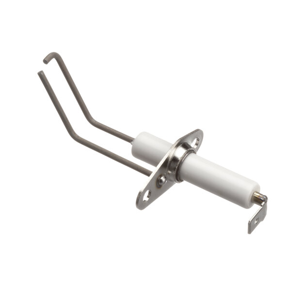 A white and silver Vulcan convection oven ignition electrode with a metal handle.